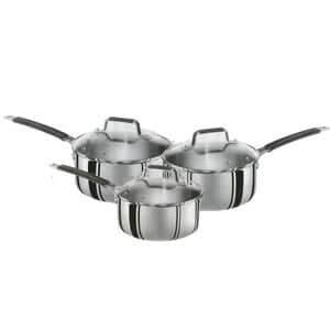 Jamie Oliver Stainless Steel 3 Piece Pan Set