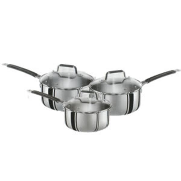 Jamie Oliver Stainless Steel 3 Piece Pan Set