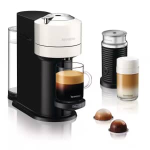Delonghi Nespresso Vertuo Next and Milk Coffee Machine, White