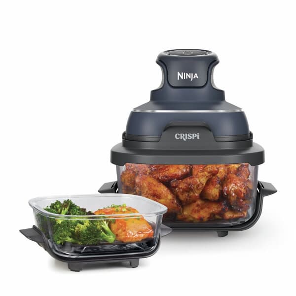Ninja CRISPi 4 in 1 Portable Glass Air Fryer Cyberspace Blue
