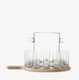 LSA Glassware - Paddle Vodka Serving Set and Oak Paddle