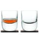 LSA Glassware - Whisky Renfrew Tumblers on Walnut Coasters