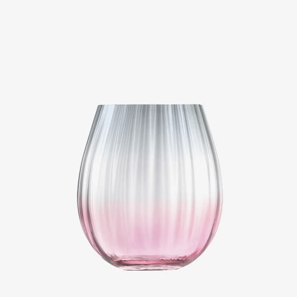 LSA Glassware - Dusk Tumbler Pink/Grey Set Of 2