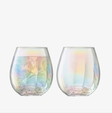 LSA Glassware - Pearl Tumblers Set Of 2