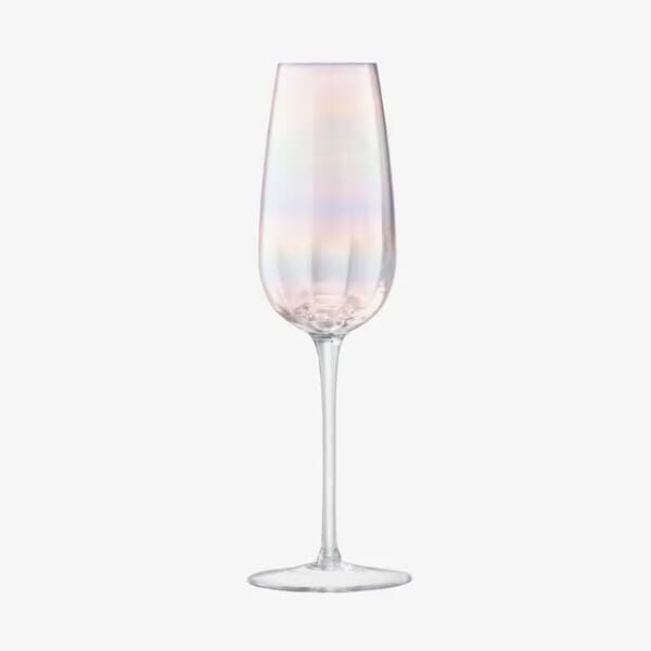 LSA Glassware - Pearl Champagne Flute Set Of 2
