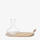 LSA Glassware - Wine Carafe And Oak Cheese Board Set