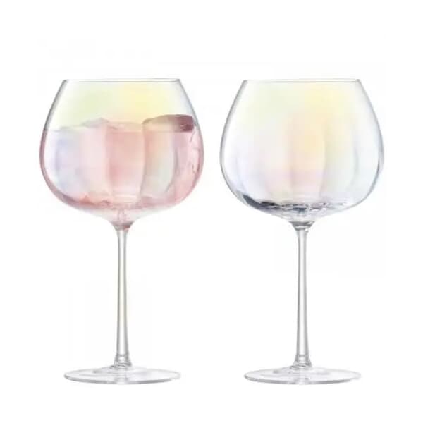 LSA Glassware - Pearl Balloon Goblets Set Of 2