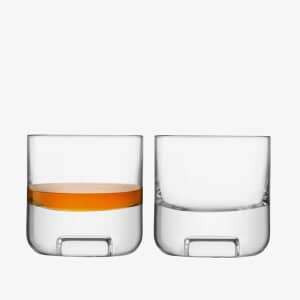 LSA Glassware - Cask Whisky Tumbler 240ml Set Of 2