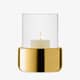 LSA Glassware - Aurum Lantern/Vase 20cm Clear/Gold