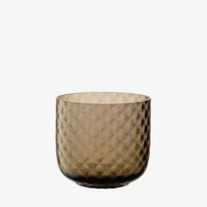 LSA Glassware - Dapple Tumbler Earth Brown Set Oif 2