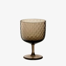 LSA Glassware - Dapple Wine Glass Earth Brown Set Of 2