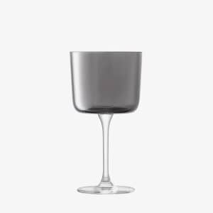 LSA Glassware - Lunar Wine Glass Grey Set Of 2