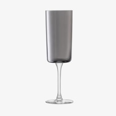 LSA Glassware - Lunar Champagne Flute Grey Set Of 2