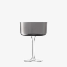 LSA Glassware - Lunar Cocktail Glass Grey Set Of 2