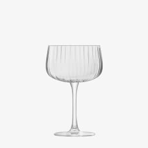 LSA Glassware - Arc Flow Cocktail Saucer Set Of 2