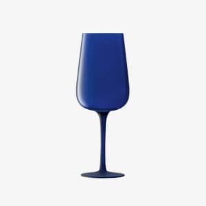 LSA Glassware - Arc Contrast Flute Glass Cobalt Set Of 2