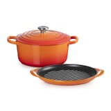 Le Creuset Cast Iron 2 Piece Set Volcanic