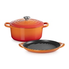 Le Creuset Cast Iron 2 Piece Set Volcanic