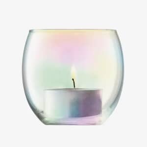 LSA Glassware - Pearl Tea-Light Holders Set Of 4