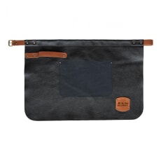 Global Deluxe Leather Waist Apron - Black