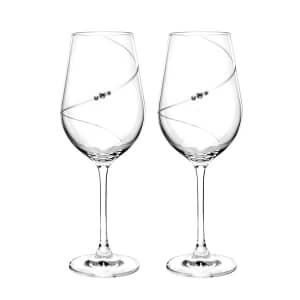 Portmeirion Auris Crystal Red Wine Glass Set of 2
