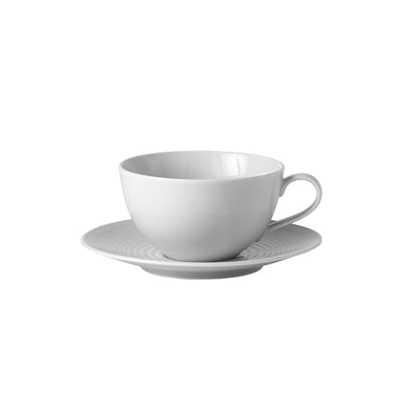Gordon Ramsay Maze Grey Breakfast Cup and Saucer