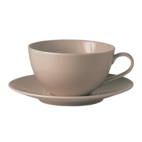 Royal Doulton Gordon Ramsay Maze Taupe Breakfast Cup And Saucer