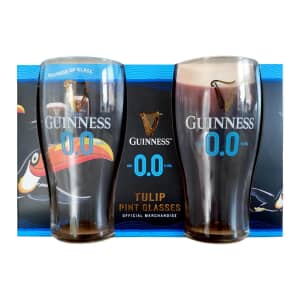 Guinness 0.0 Pint Glass Twin Pack