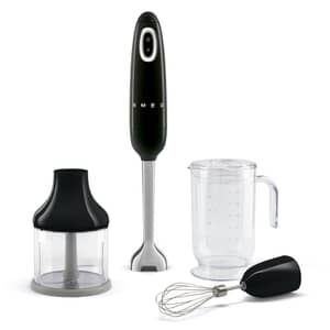 Smeg 3-in-1 Hand Blender With Accessories Black HBF03BLUK