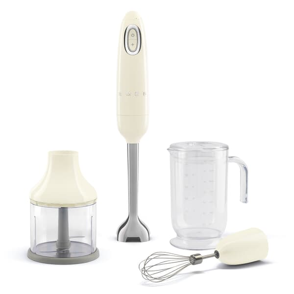 Smeg 3-in-1 Hand Blender With Accessories Cream HBF03CRUK