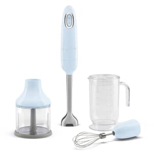 Smeg 3-in-1 Hand Blender With Accessories Pastel Blue HBF03PBUK