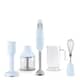 Smeg Hand Blender 50s Retro Style Pastel Blue With Accessories