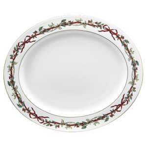 Royal Worcester Holly Ribbons - Oval Dish