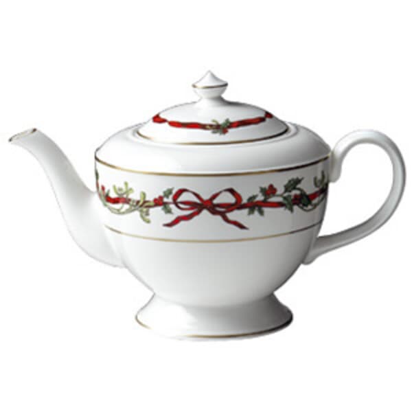 Royal Worcester Holly Ribbons - Teapot