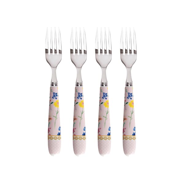 Maxwell and Williams Teas and Cs Contessa Set of 4 Cake Forks Rose