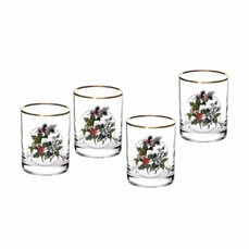 Portmeirion Holly and Ivy - Double Old Fashioned Tumblers Set Of 4