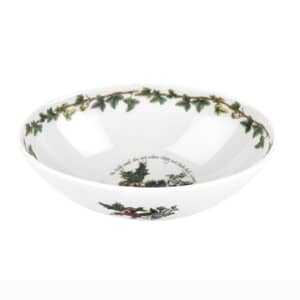 Portmeirion Holly and Ivy - Oval Nesting Bowl 8 Inch