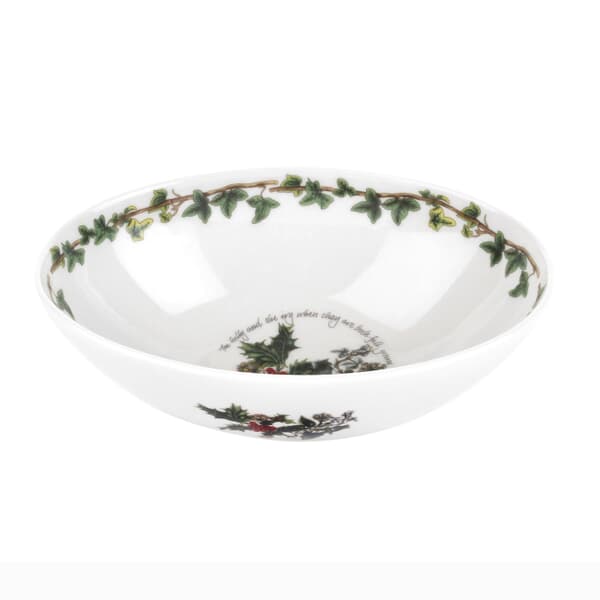 Portmeirion Holly and Ivy - Oval Nesting Bowl 8 Inch