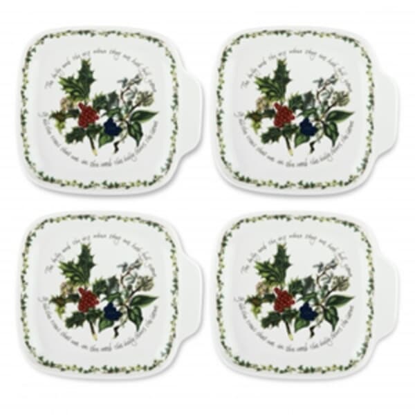 Portmeirion Holly and Ivy - Canape Dishes Set Of 4