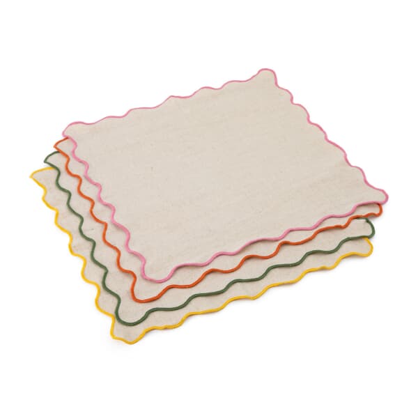 Jamie Oliver Big Love Neat Napkins Set of 4 Mixed Colour 45cm
