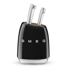 Smeg 7 Piece Knife Block Black