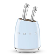 Smeg 7 Piece Knife Block Pastel Blue