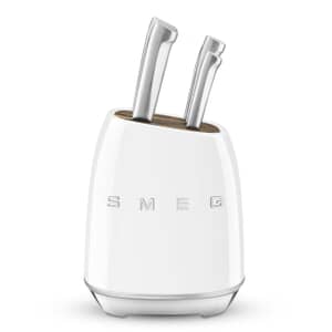 Smeg 7 Piece Knife Block White