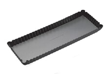 MasterClass Non-Stick Loose Base Rectangular Fluted Flan / Quiche Tin