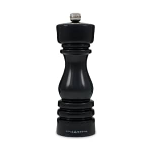 Cole and Mason London 18cm Black Gloss Salt Mill