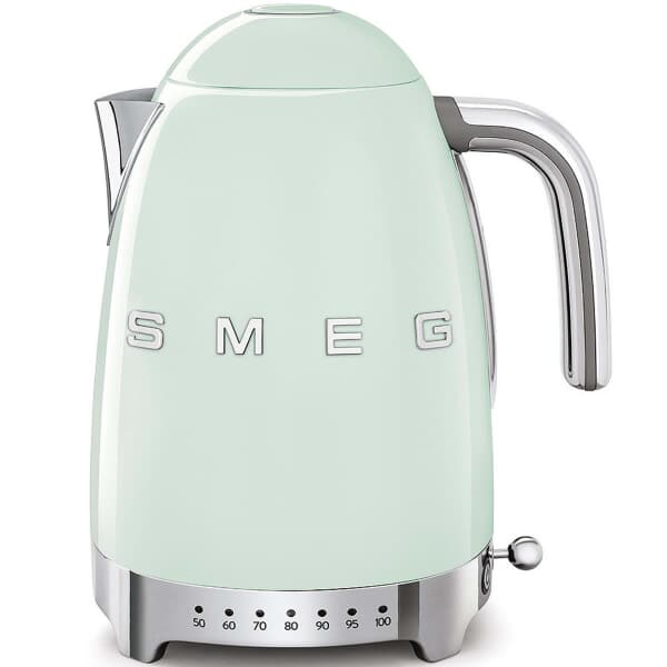 Smeg 50s Retro KLF04PGUK Kettle Variable Temperature - Pastel Green 1.7L