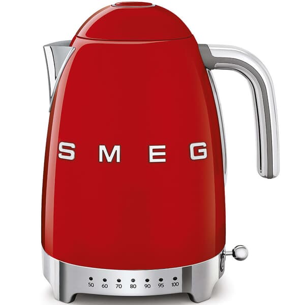 Smeg 50s Retro KLF04RDUK Kettle Variable Temperature - Red 1.7L