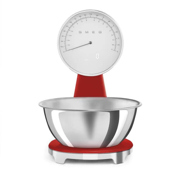 Smeg Retro Kitchen Scales Red