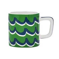 La Cafetire Ceramic Espresso Cup Green Cyan Tides 120ml