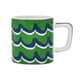 La Cafetire Ceramic Espresso Cup Green Cyan Tides 120ml